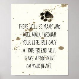 Hundefreunde zitieren Plakatdruckdesign Poster