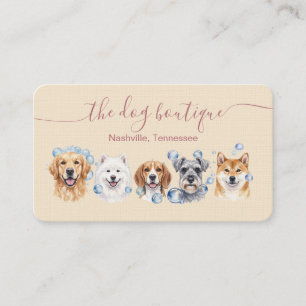 Hundefriseur Pet Salon Professionelle Dienstleistu Visitenkarte