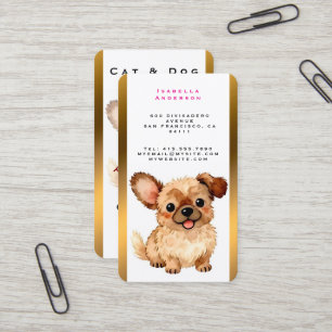 Hundefrisur Personalisierte Luxus Moderne Kollekti Visitenkarte