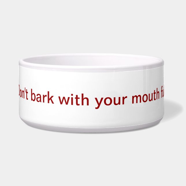 Hundefutterteller Napf (Vorderseite)