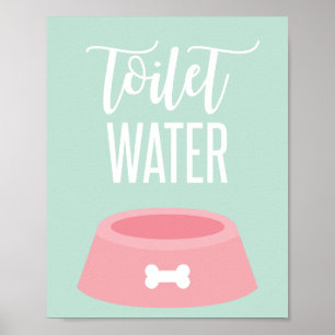 Hundegeburtstag Party Schild Toilettenwasser