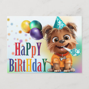 Hundegeburtstagsfeier Postkarte