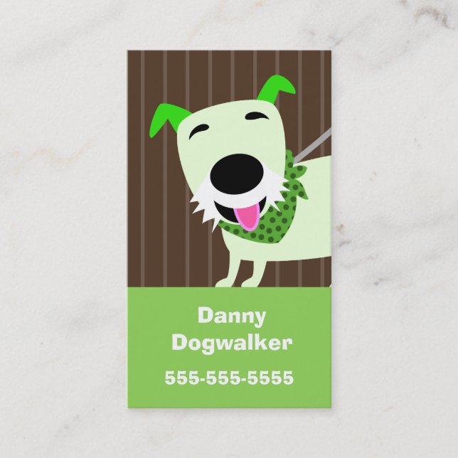 Hundegehende Dienstleistungen Visitenkarte (Vorderseite)