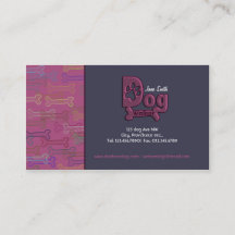 Hundegehende kundenspezifische Visitenkarte