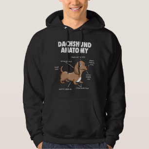 Hundegeschenk  Anatomische Dackel Funny Weiner Hoodie