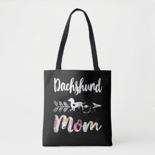 Hundegeschenk  Dackel Mama Dackel Blumenkohl Tasche