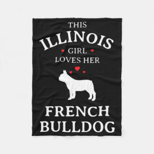 Hundegeschenk Dieses Illinois-Mädchen Liebe ihren Fleecedecke