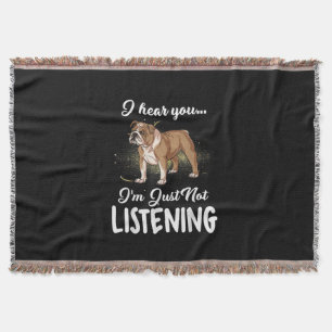 Hundegeschenk  Englischer Bulldog, den ich höre, d Decke