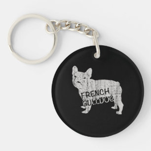 Hundegeschenk Fierce French Bulldog Schlüsselanhänger