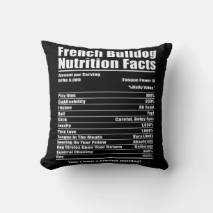 Hundegeschenk   Französische Bulldog Nutrition Fak Kissen