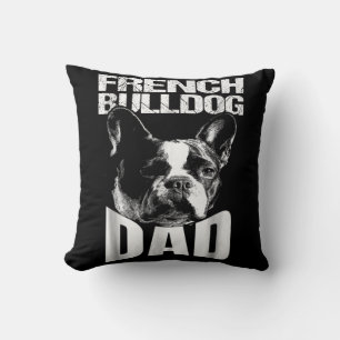 Hundegeschenk Französischer Bulldog-Vater Kissen