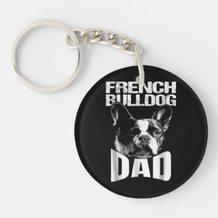 Hundegeschenk Französischer Bulldog-Vater Schlüsselanhänger