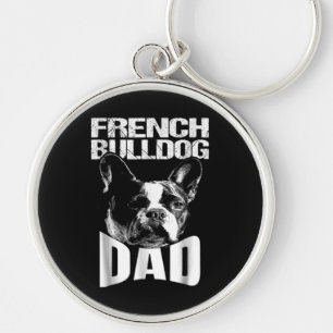 Hundegeschenk Französischer Bulldog-Vater Schlüsselanhänger