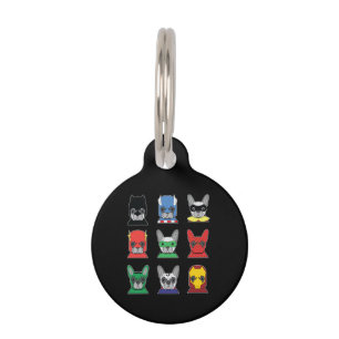 Hundegeschenk   French Bulldog Designs Super Hero Haustiermarke