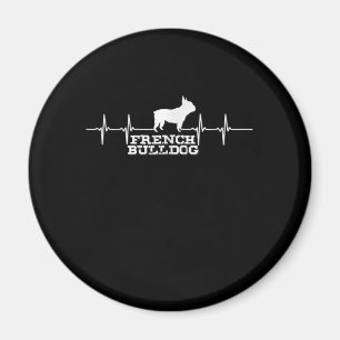 Hundegeschenk   French Bulldog Heart Magnet