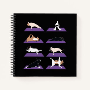 Hundegeschenk French Bulldog Yoga Lovely Notizbuch