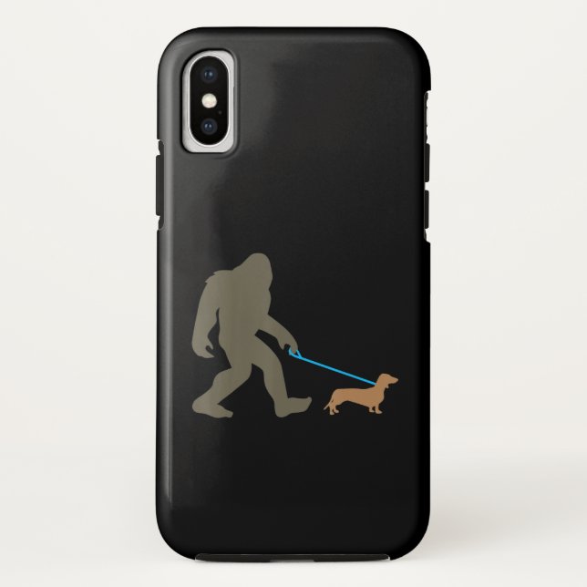 Hundegeschenk | Fußgängerwanderung Dackel Case-Mate iPhone Hülle (Rückseite)