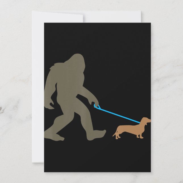 Hundegeschenk | Fußgängerwanderung Dackel Feiertagskarte (Vorderseite)