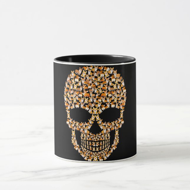Hundegeschenk | Halloween-Liebhaber von Korgi und  Tasse (Zentrum)