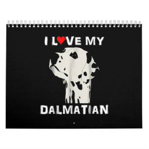 Hundegeschenk   I Liebe Mein Dalmatiner Kalender