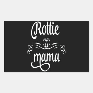 Hundegeschenk | I Liebe mein Rotweiler Rechteckiger Aufkleber