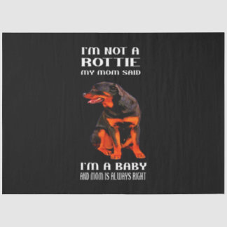 Hundegeschenk | I Liebe mein Rotweiler Seidenpapier