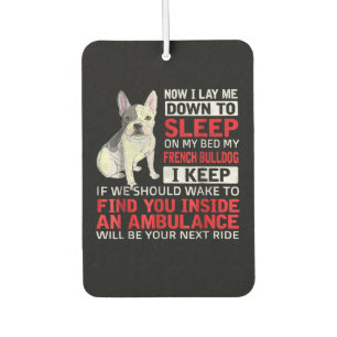 Hundegeschenk   Ich schlafe in meinem Bett, mein f Autolufterfrischer