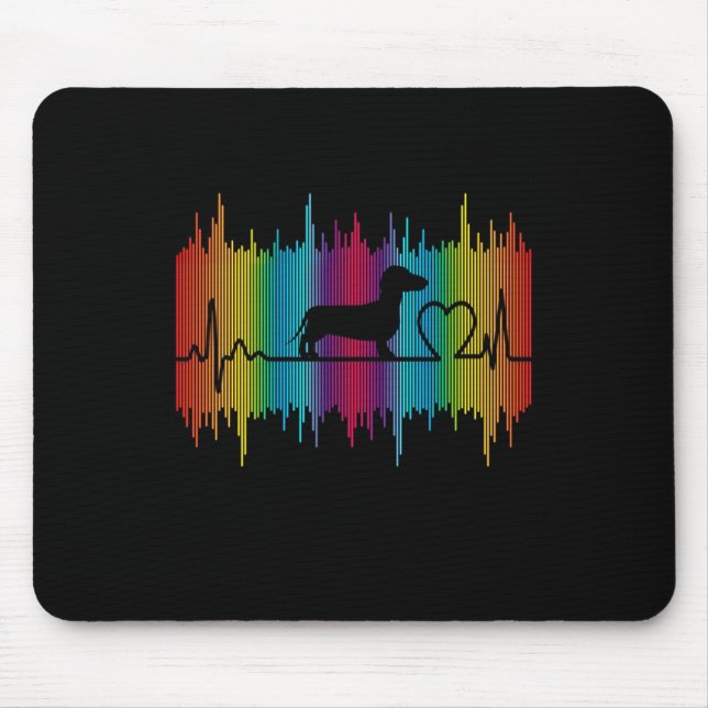 Hundegeschenk| Liebe der Dackel Mousepad (Vorne)