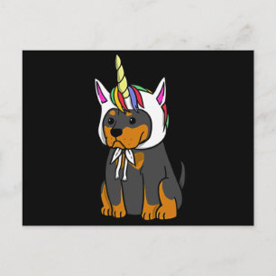 Hundegeschenk Rottweiler-Baby Postkarte
