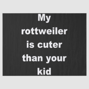 Hundegeschenk   Rottweiler-Baby Seidenpapier