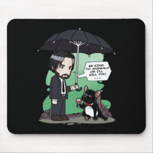 Hundegeschenk   Sei nett zu Tieren oder ich werde  Mousepad