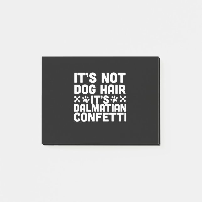 Hundegeschenk | Sein Dalmatiner Confetti, der kein Post-it Klebezettel (Vorderseite)