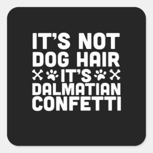 Hundegeschenk Sein Dalmatiner Confetti, der kein Quadratischer Aufkleber