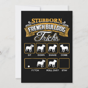 Hundegeschenk   Stubborn French Bulldog Tricks