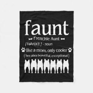 Hundegeschenk Tante Franchie - Wie Mama nur Cool Fleecedecke