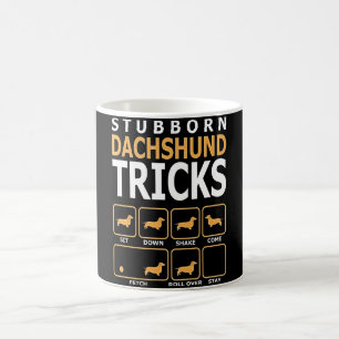 Hundegeschenk Tricks für stubgeborene Dackeln Kaffeetasse