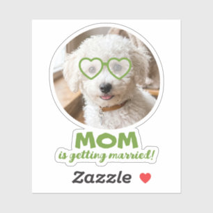 Hundegesicht Junggesellinnenabschied Braut Hochzei Aufkleber