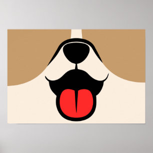 Hundegesicht Poster