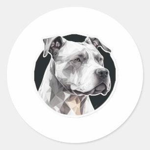 Hundegesicht Runder Aufkleber