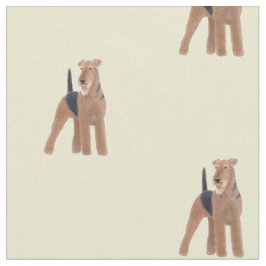 Hundegewebe Airedales Terrier Stoff