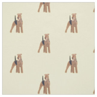 Hundegewebe Airedales Terrier Stoff