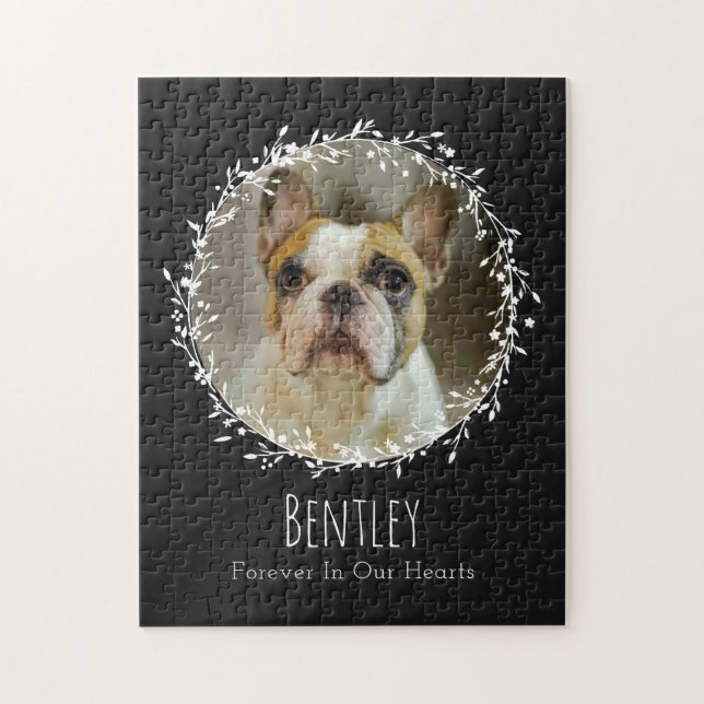 Hundegeweih-Verlust - Zwei-Foto-Kranz (Vertikal)