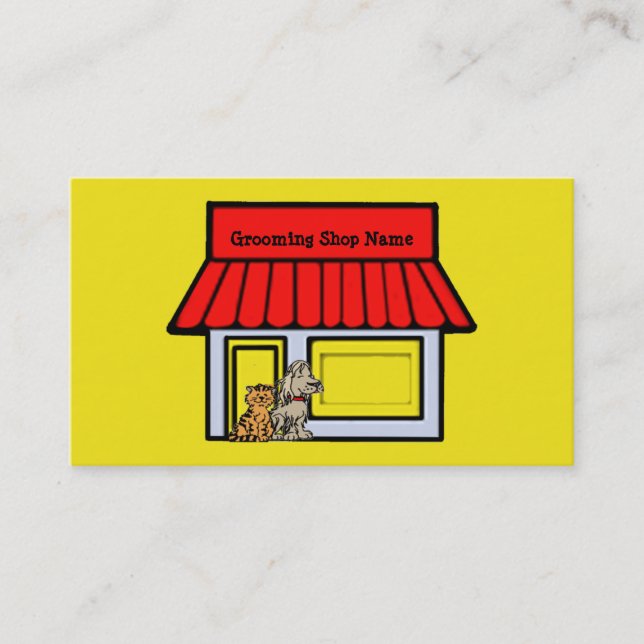 Hundegroomer-Haustier-Produkt-u. Visitenkarte (Vorderseite)