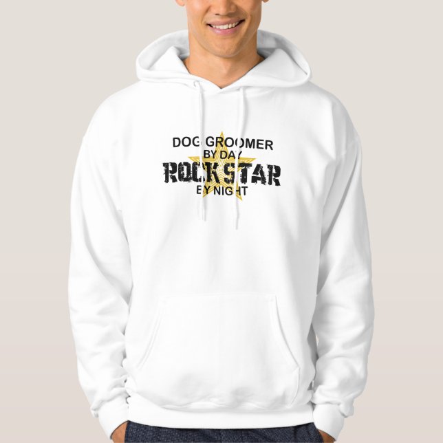 Hundegroomer-Rockstar Hoodie (Vorderseite)