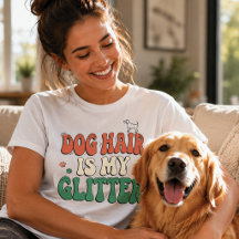 Hundehaar ist mein Glitter Hunde Liebhaber