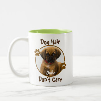 Hundehaar kümmern sich nicht um personalisierte Mu Zweifarbige Tasse