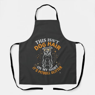 Hundehaar Pitbull Glitter Tragen Sonnenbrille Ster Schürze