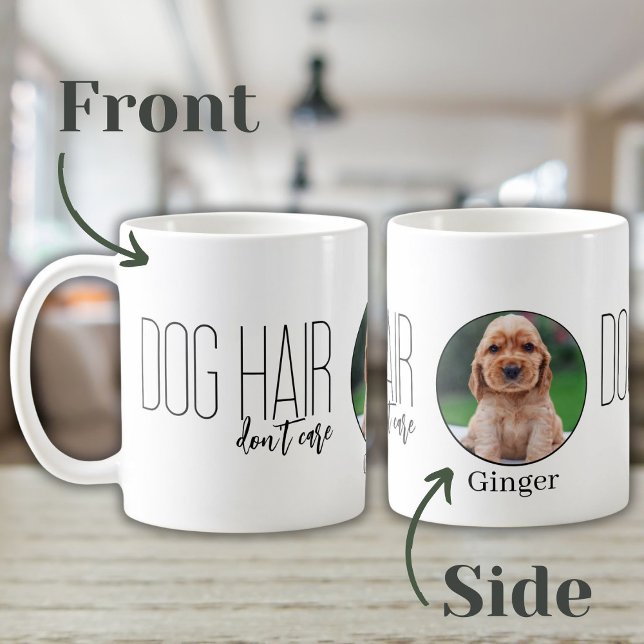 Hundehaare Kümmern Foto Hund Lover Mama egal Kaffeetasse (Von Creator hochgeladen)