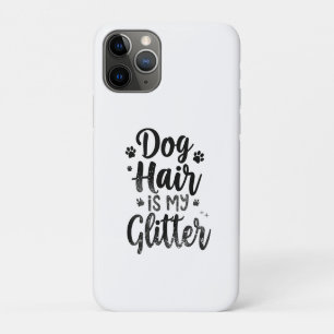 Hundehaare sind mein Glitter-Schriftzug Kunst Case-Mate iPhone Hülle
