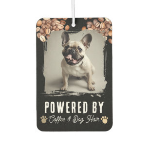 Hundehaare und Kaffee Lustiges Haustierfoto Autolufterfrischer